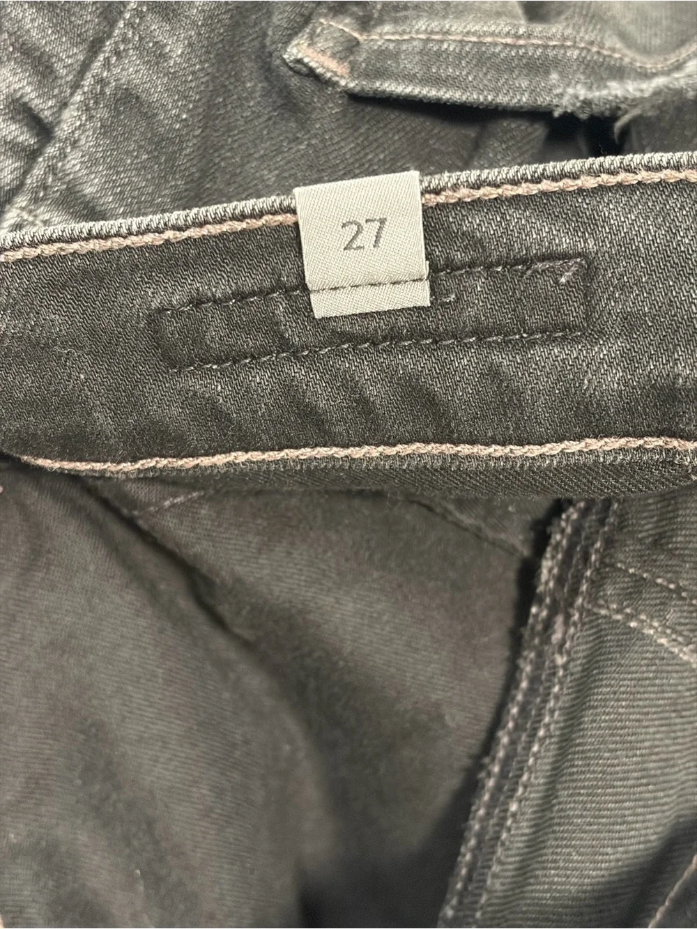 Citizens Of Humanity Black High-Rise Skinny Jeans with Knee Rips